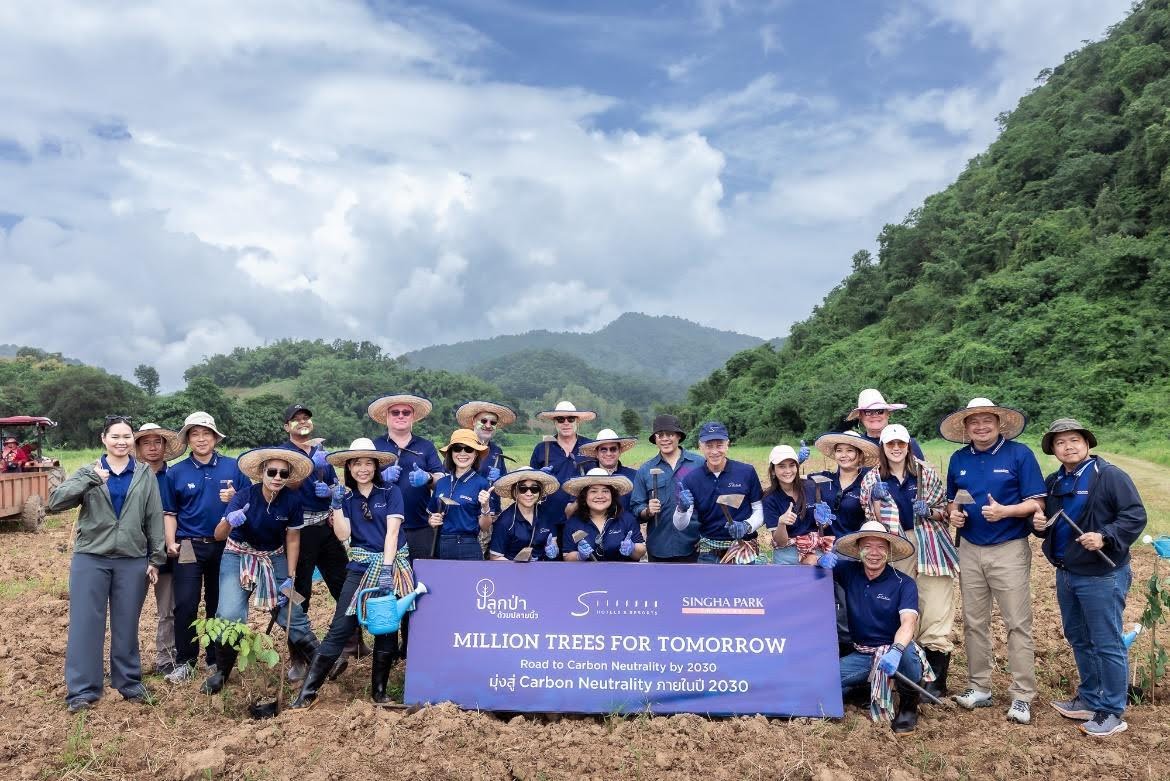 A team from S Hotels & Resorts participating in "Million Trees for Tomorrow" initiative.